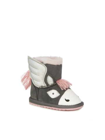 Buty dziecięce Emu Australia Pegasus Walker Charcoal