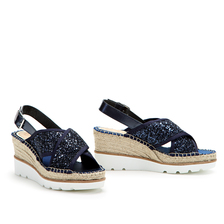 ESPADRYLE VIDORRETA 14200 GLITTER MARINO