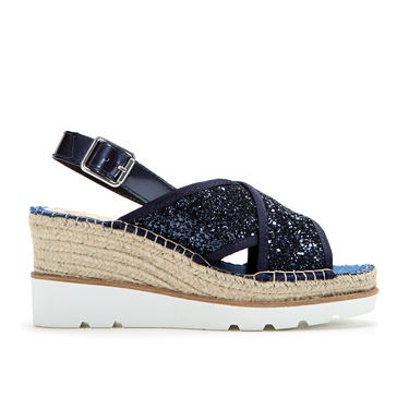 ESPADRYLE VIDORRETA 14200 GLITTER MARINO