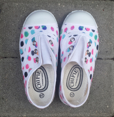 BUTY DZIECIĘCE CHIPIE JOSEPE PRINT POIS BLANC JOSEPE_PRINT POIS BLANC