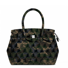 MISS PLUS STAMPATA CAMOUFLAGE GREEN