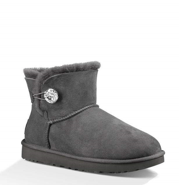 BUTY UGG MINI BUTTON BLING GREY