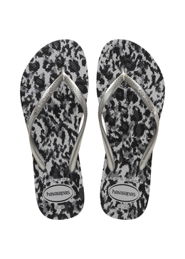 KLAPKI HAVAIANAS HAV.SLIM ANIMALS GREY SILVER