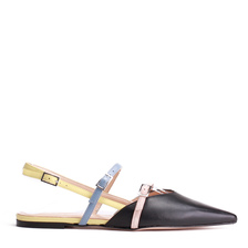 BALERINY HEGO'S D356 NAPPA NERO/MULTI