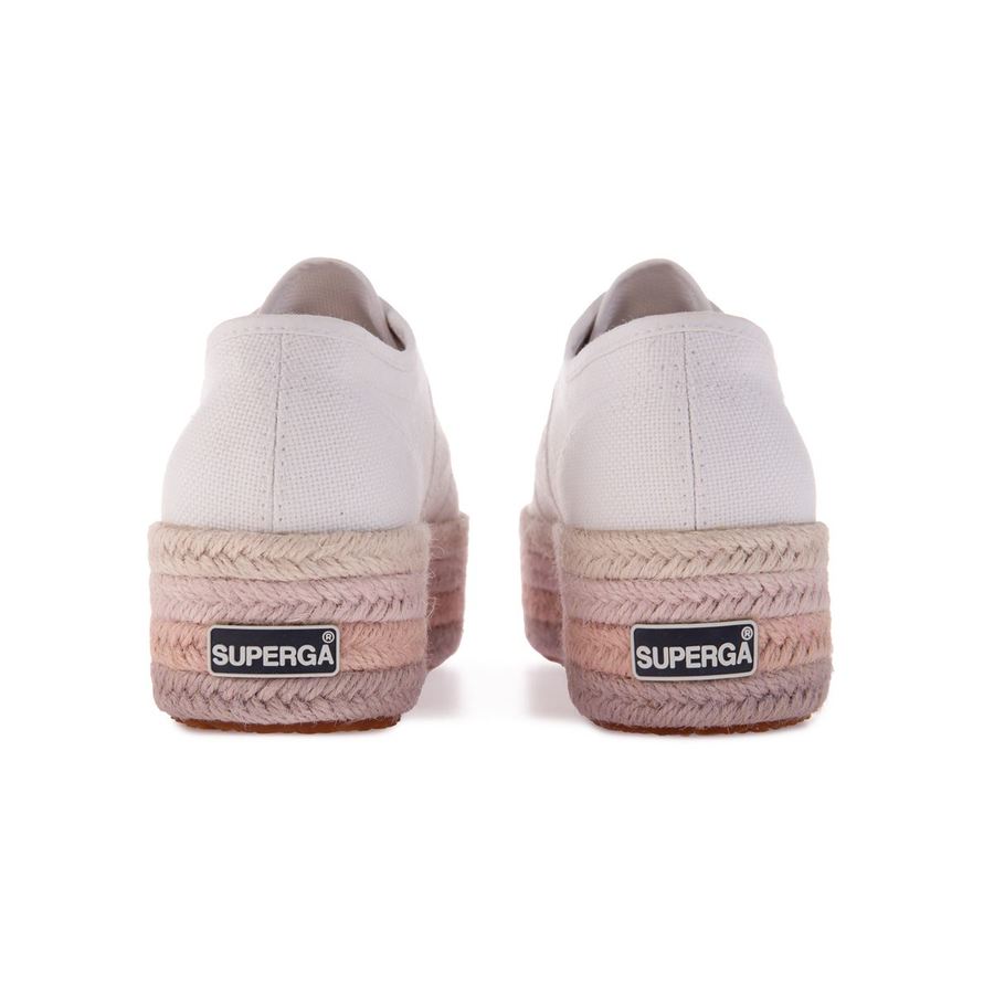 Espadryle Damskie Superga 2790 Multicolor Rope Wht-Pink