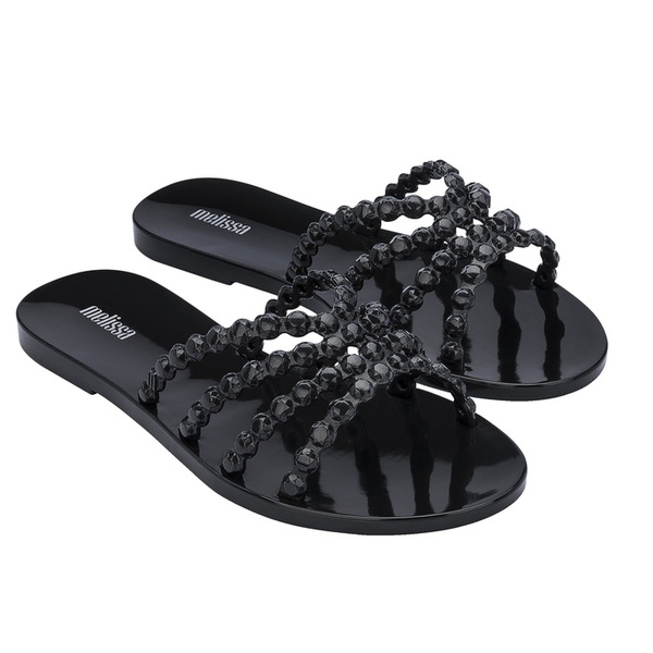 KLAPKI DAMSKIE MELISSA CRYSTAL BLACK