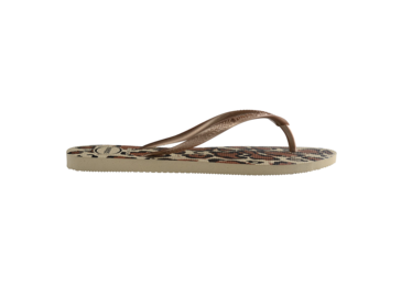 KLAPKI HAVAIANAS HAV.SLIM ANIMALS SAND GREY/GOLD