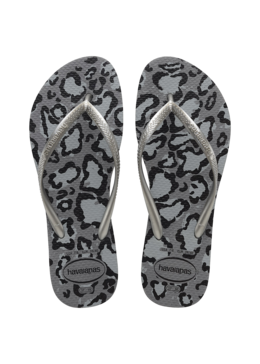 KLAPKI HAVAIANAS HAV.SLIM ANIMALS GREY ACO/SILVER