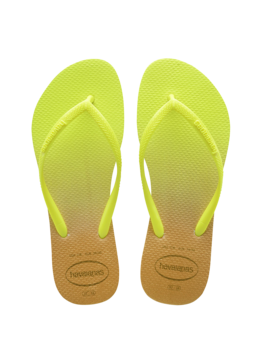 KLAPKI HAVAIANAS HAV.SLIM GRADIENT FLUOR.GAL GREEN