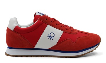 SNEAKERSY BENETTON BTK113000-5110 BUM VEL MX RED/WHT