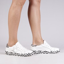 SNEAKERSY HEGO'S ZEBRA VITELLO BIANCO
