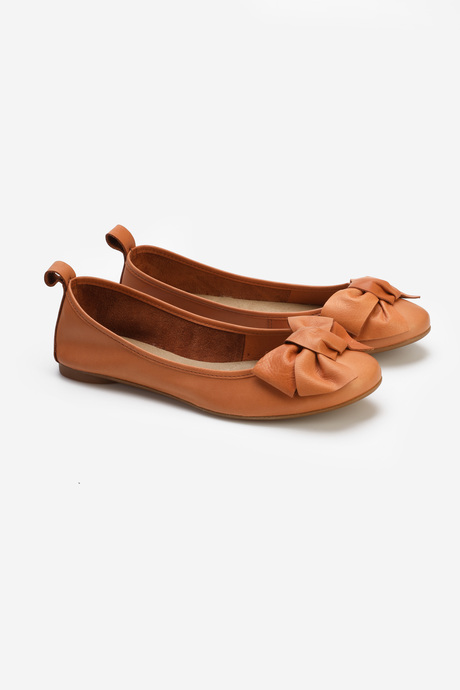 BALERINY HEGO'S MILANO BT-2011 NAPPA TAN