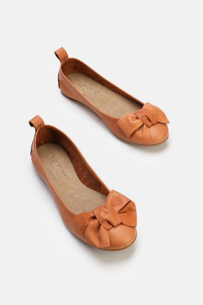 BALERINY HEGO'S MILANO BT-2011 NAPPA TAN