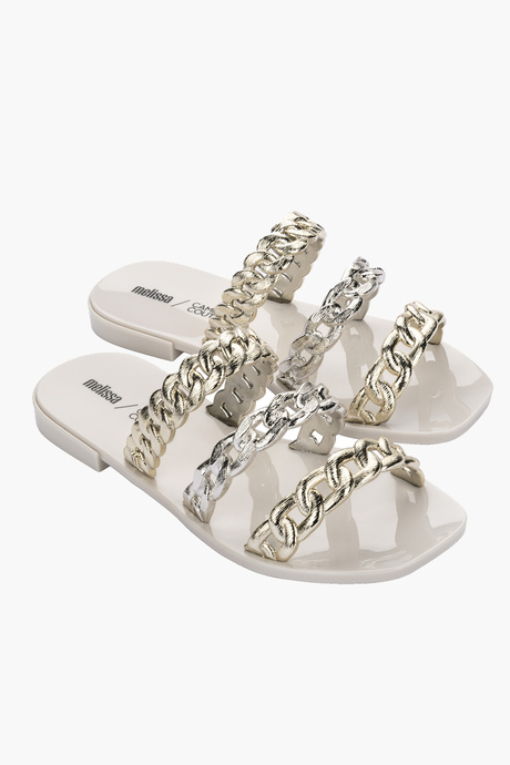 KLAPKI DAMSKIE MELISSA 33568 FEEL+CAMILA AA252 BEIGE/GLD