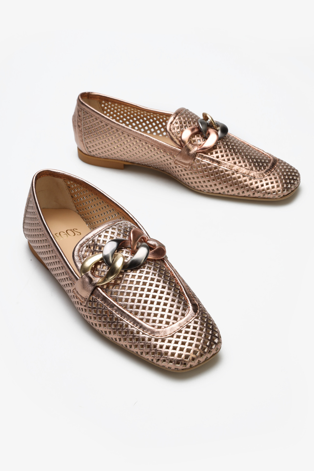 ZŁOTE MOKASYNY HEGO'S MILANO