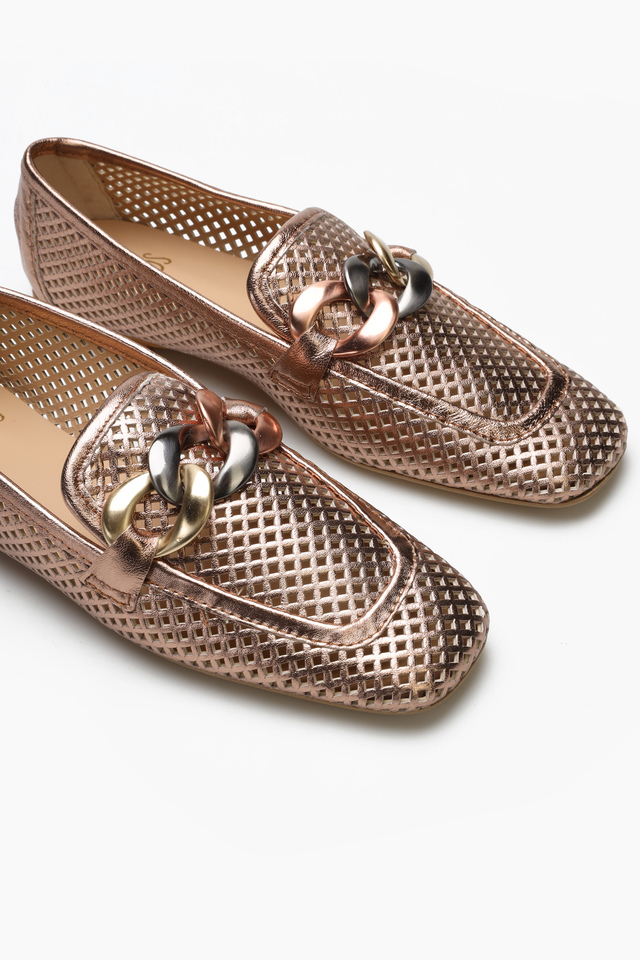 ZŁOTE MOKASYNY HEGO'S MILANO