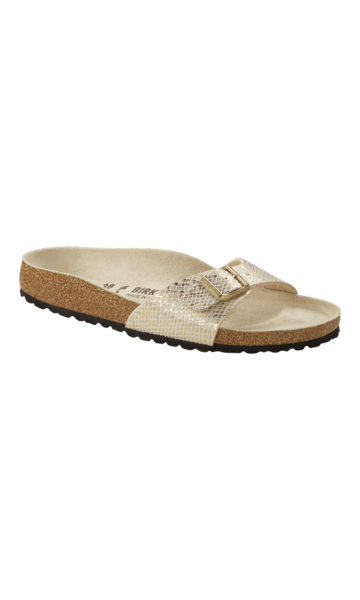 KLAPKI BIRKENSTOCK MADRID MF SHINY PYTHON EGGSHELL