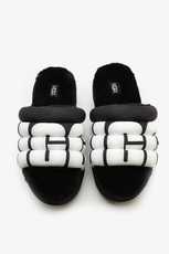 KLAPKI UGG MAXI SLIDE LOGO BLACK MAXI SLIDE LOGO BLACK