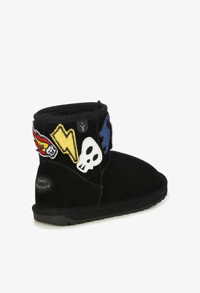 BUTY DZIECIĘCE EMU AUSTRALIA WALLABY MINI PLAY BLACK