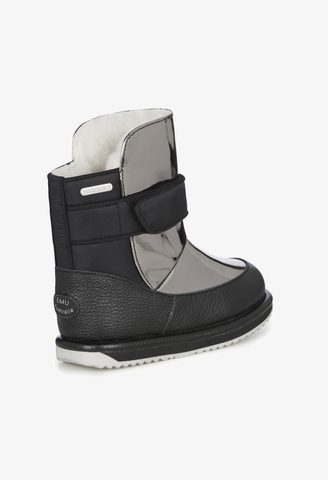 BUTY DZIECIĘCE EMU AUSTRALIA ROTH MIR DARK SILVER