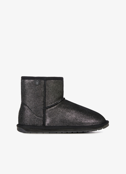 BUTY EMU_WALLABY MINI METALLIC BLACK