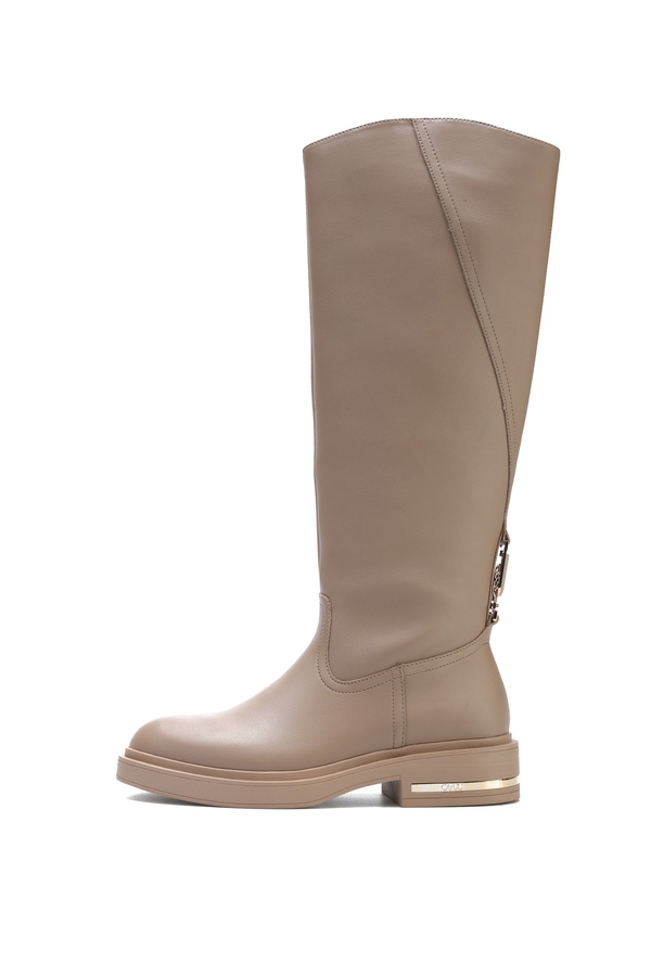 トップス LLICA Sideflameskull90's BRĄZOWE KOZAKI Z ZAMSZU