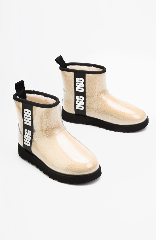 BUTY UGG CLASSIC CLEAR MINI NATUR/BLK