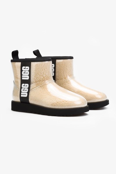 BUTY UGG CLASSIC CLEAR MINI NATUR/BLK