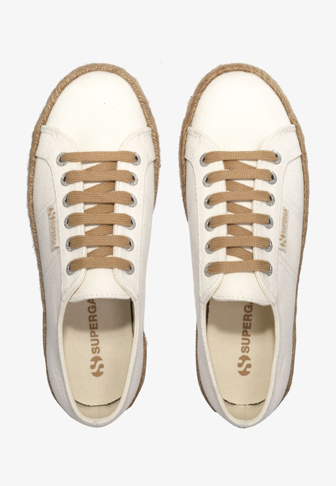 Espadryle Damskie Superga 2790 Drill Denim Rope Wht/Nat