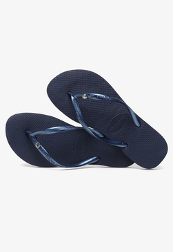 KLAPKI HAVAIANAS HAV_SLIM CRYSTAL GLAMOUR BLAU/NAVY