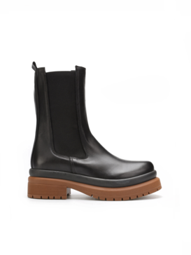 SZTYBLETY HEGO'S ML04 VITELLO NERO/CUOIO