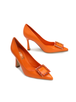 SZPILKI  HEGO'S MILANO JOIA NAPPA ORANGE