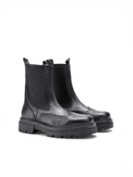 SZTYBLETY HEGO'S 2626 LEATHER BLACK