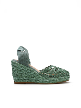 ESPADRYLE HEGO'S BL1012 RAFIA MINT