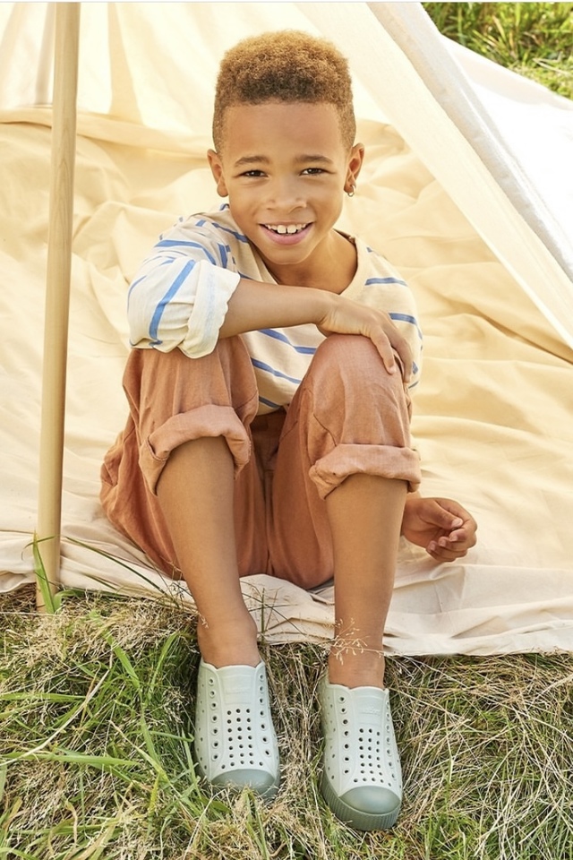 BUTY NATIVE JEFFERSON_KIDS BASALT GREEN/OLGR