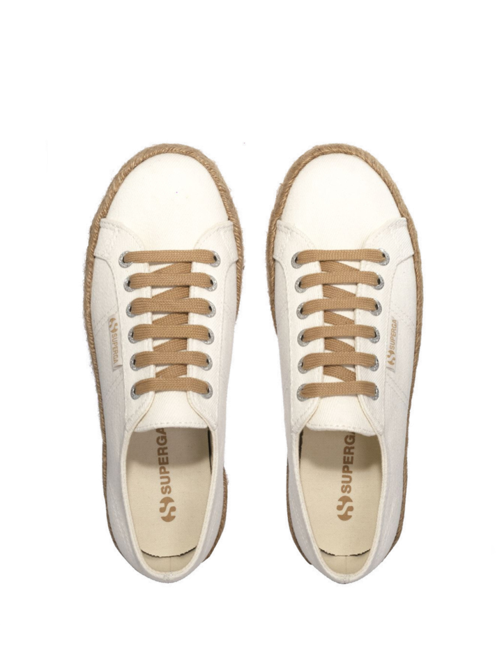 Espadryle Damskie Superga 2790 Drill Denim Rope Wht/Nat
