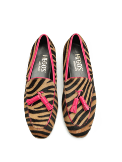 MOKASYNY  HEGO'S 1685-C CAVALLINO TIGRE FUXIA
