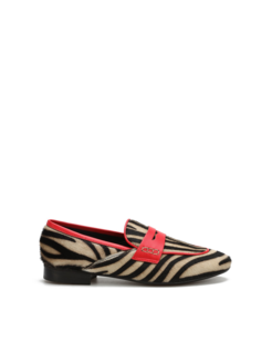 MOKASYNY  HEGO'S MILANO 1686-C CAVALLINO ZEBRA B/N