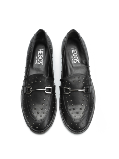 MOKASYNY  HEGO'S GI156 VITELLO NERO
