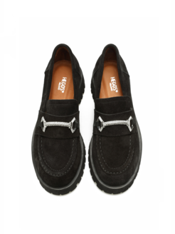 MOKASYNY  HEGO'S 3063 AL1 SUEDE BLACK