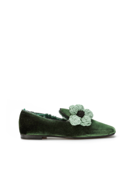 MOKASYNY  HEGO'S P-1695-2 VELLUTO VERDE