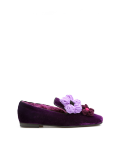 MOKASYNY  HEGO'S P-1695-2 VELLUTO PORPORA