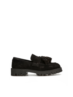 MOKASYNY  HEGO'S M21530 ZA R400 SUEDE BLACK