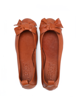 BALERINY HEGO'S BT2011 NAPPA TAN