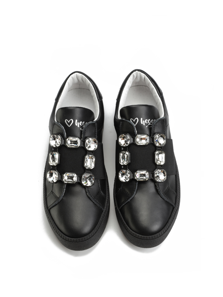 CZARNE SNEAKERSY HEGO'S MILANO