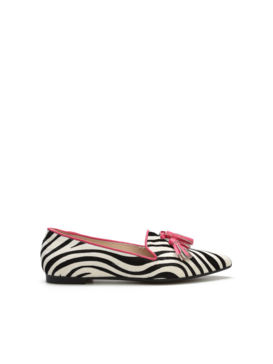 MOKASYNY  HEGO'S MARY CAVALLINO ZEBRA/FUXIA