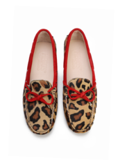 MOKASYNY  HEGO'S 2200 CAVALLINO LEOPARD/ROSSO