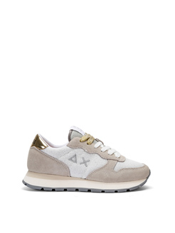 SNEAKERSY SUN68 Z33203 ALLY GLITTER TEXTILE BIANCO