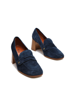 MOKASYNY  HEGO'S GAIA CAMOSCIO BLU NAVY