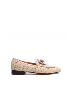 MOKASYNY HEGO'S 1741 RAFFIA NATURALE